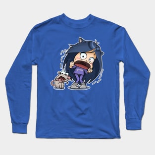 Kitty The Witch Astonished. Long Sleeve T-Shirt